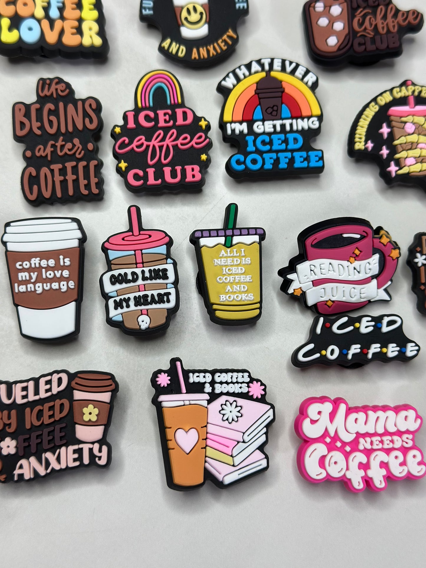 Coffee Shoe Charms – Latte, Espresso, Barista Vibes | Croc-Compatible Shoe Charm | Sold Individually | Amris & Bren