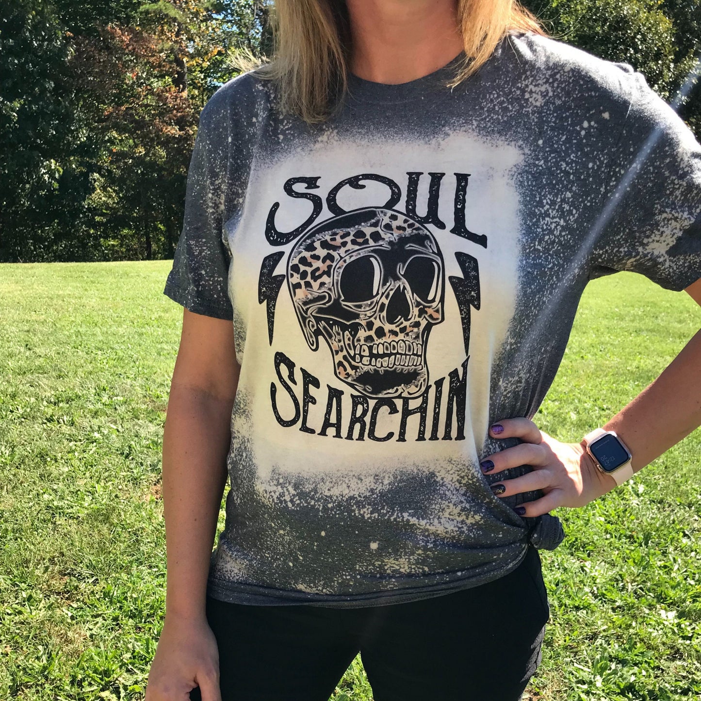 Soul searchin bleached t shirt for women, trending unisex shirt, skull t shirt for women,