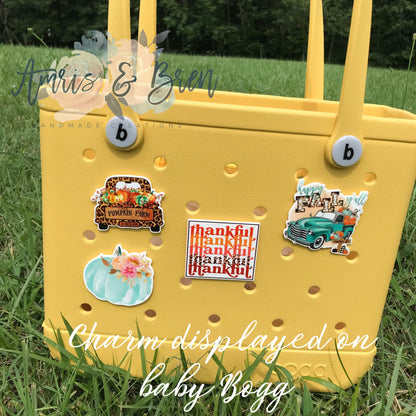 NEW  fall themed bogg compatible purse charms, cute charms for bogg bags, charms that fit in baby bogg and original bogg bags