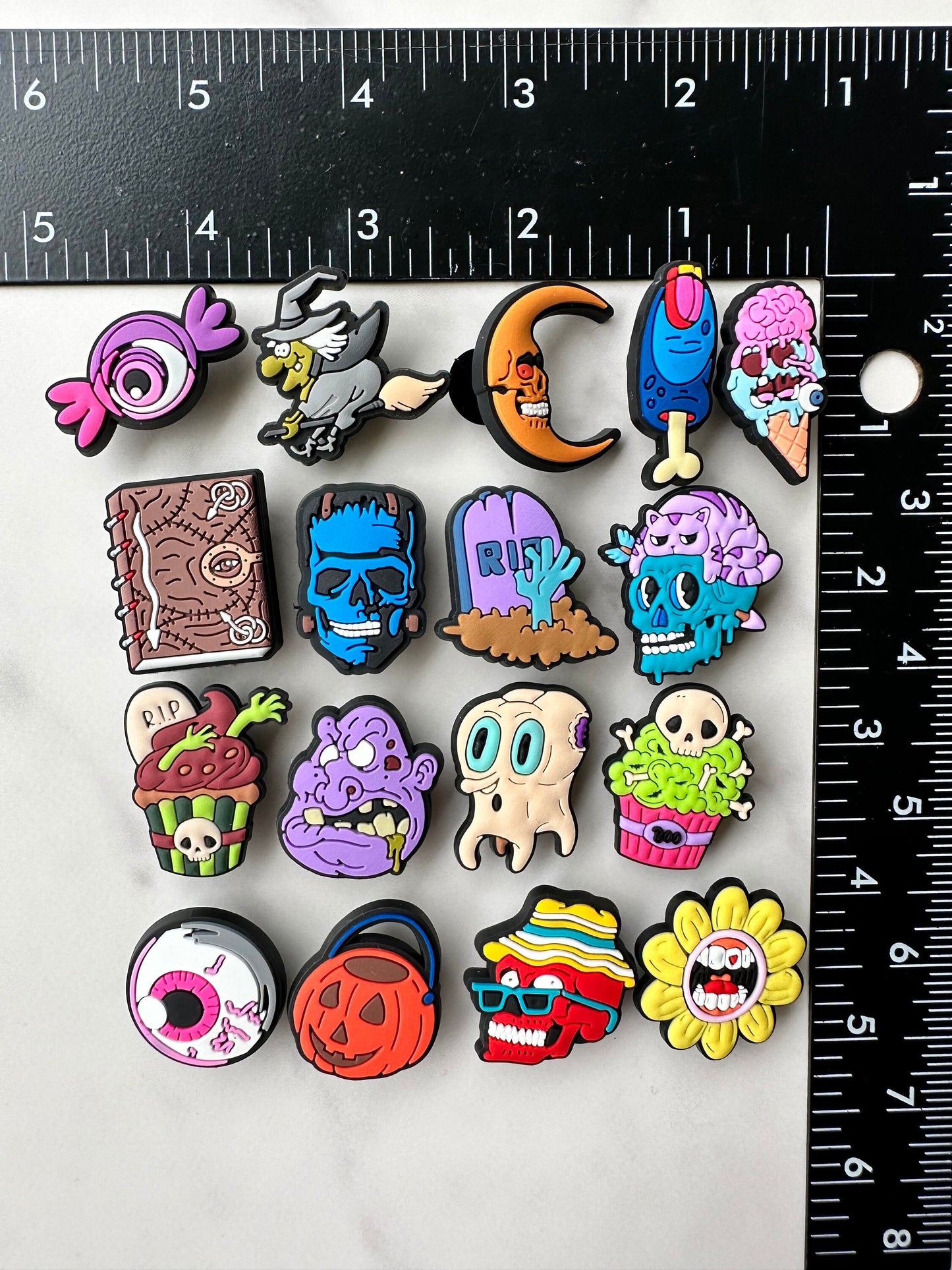 New Halloween themed shoe charms for your Crocs, Croc compatible charms, clog charms, pumpkin charms, fall charms