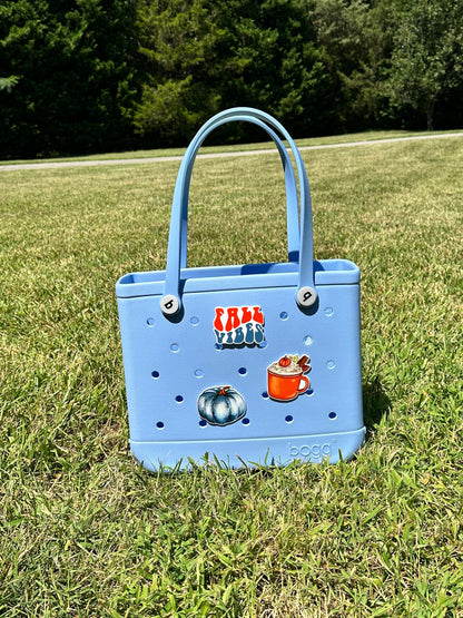 NEW  fall VIBES themed bogg compatible purse charms, cute charms for bogg bags, charms that fit in baby bogg and original bogg bags