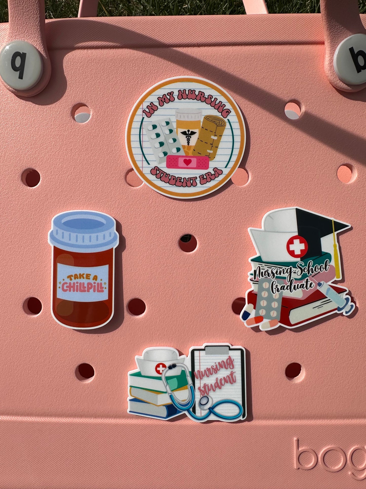 Nursing school Bogg compatible purse charm, Charms for your Bogg Bag, Compatible charms for original and baby bogg bags for nursing students