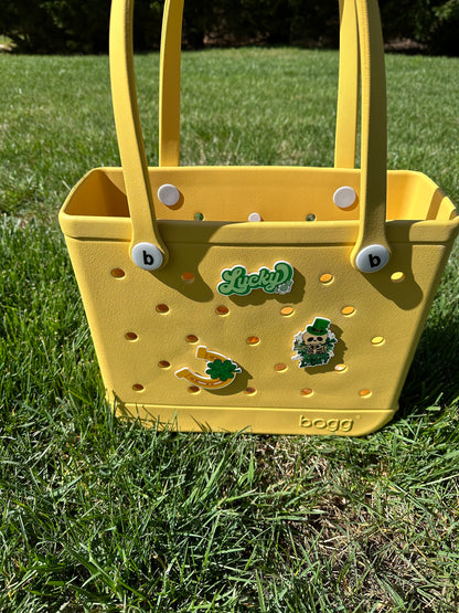 St. Patrick’s Day themed acrylic charms for Bogg Bags, Bogg compatible purse charms, purse charms for Bogg bag , hard acrylic purse charm